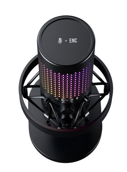 Мікрофон BOYA K5-02 для блогерів (бездротовий+дротовий) з RGB підсвіткою для стрімів та подкастів (51005) 51005 фото