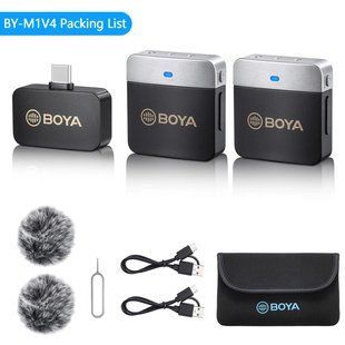 Петличний мікрофон BOYA BY-M1V4 (USB Type-C) для iPhone та Android безпровідний, петличка для телефона (50019) 50019 фото