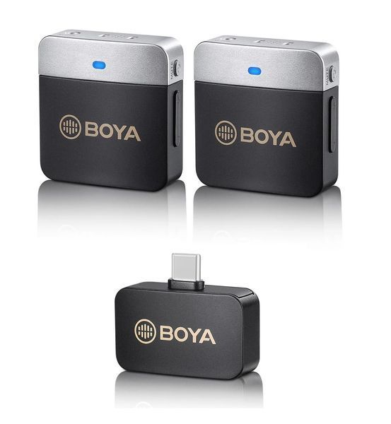 Петличний мікрофон BOYA BY-M1V4 (USB Type-C) для iPhone та Android безпровідний, петличка для телефона (50019) 50019 фото