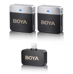 Петличный микрофон BOYA BY-M1V6 (Lightning) для iPhone беспроводной, петличка для телефона (50020) 50020 фото