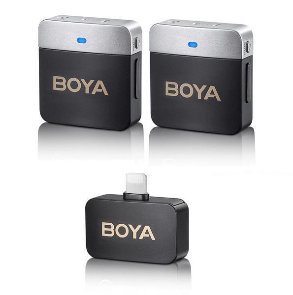 Петличний мікрофон BOYA BY-M1V6 (Lightning) для iPhone безпровідний, петличка для телефона (50020) 50020 фото