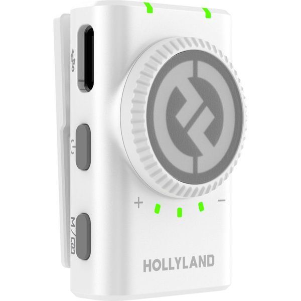 Петличный микрофон (2 шт.) Hollyland Lark M2 Combo white для iPhone/ Android/видеокамеры, (с зарядным кейсом), профессиональный  (52002)  52002 фото