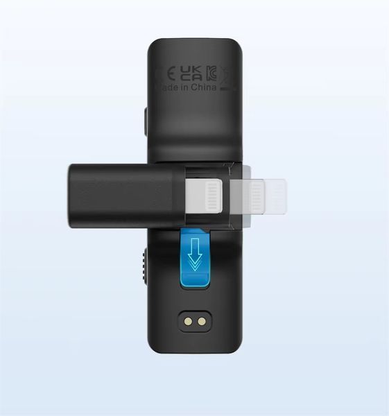 Петличный микрофон BOYA BOYALINK (Type-C + Lightning+TRS 3,5 mm) black для iPhone/Android/видеокамеры беспроводной, петличка для телефона (50021) 50021 фото