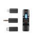 Петличный микрофон BOYA BOYALINK (Type-C + Lightning+TRS 3,5 mm) black для iPhone/Android/видеокамеры беспроводной, петличка для телефона (50021) 50021 фото 2