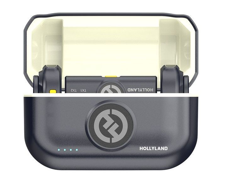 Петличный микрофон (2 шт.) Hollyland Lark M2 Duo USB Type-C Plug black для iPhone/ Android, (с зарядным кейсом), профессиональный  (52003) 52003 фото