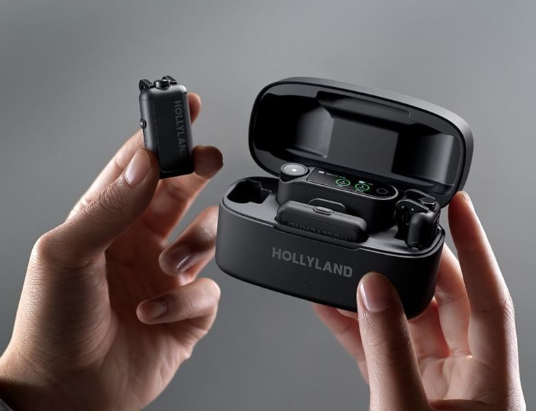 Петличний мікрофон (2 шт.) Hollyland LARK MAX 2 COMBO (Type-C + 3,5 mm TRS) для iPhone/ Android/відеокамери (із зарядним кейсом), професійний бездротовий (52017) 52017 фото