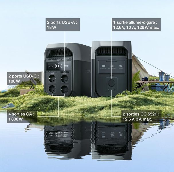 Зарядная станция EcoFlow DELTA 3 / 1800 Вт / 1024 Вт&sdot;год / LiFePO4 (30004) 30004 фото