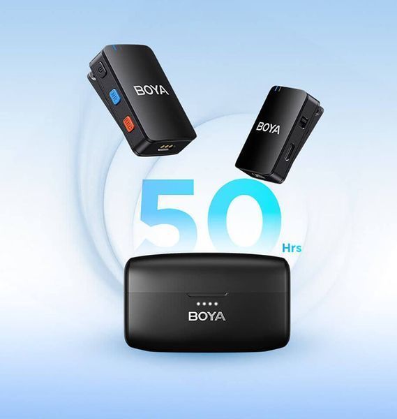 Петличний мікрофон BOYA BOYAMIC для iPhone/Android/відеокамери безпровідний, петличка для телефона (50030) 50030 фото