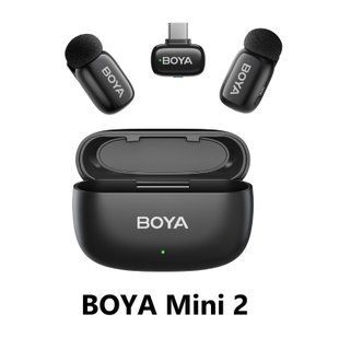 Петличний мікрофон BOYA mini 2 (USB Type-C) 2026 з зарядним кейсом для iPhone та Android безпровідний, петличка для телефона (50070) 50070 фото