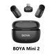 Петличный микрофон BOYA mini 2 (USB Type-C) 2026 с зарядным кейсом для iPhone и Android беспроводной, петличка для телефона (50070) 50070 фото 1