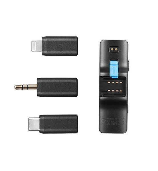 Петличный микрофон BOYA BOYALINK A2 (Type-C + Lightning+TRS 3,5 mm) для iPhone/Android/видеокамеры беспроводной, петличка для телефона (50029) 50029 фото