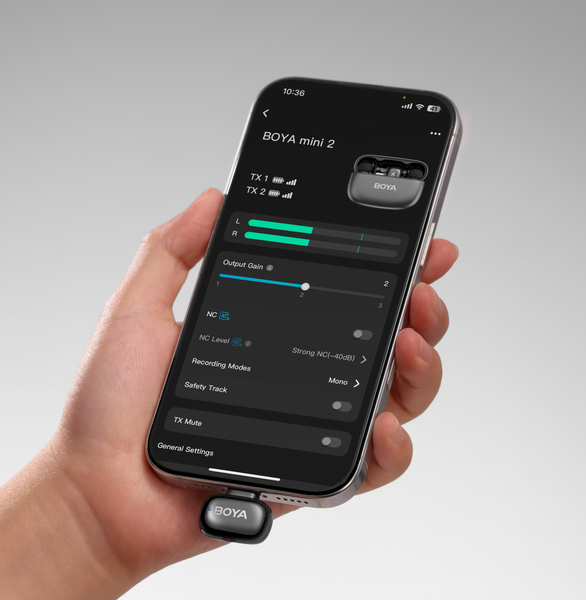 Петличный микрофон BOYA mini 2 (Lightning) 2026 с зарядным кейсом, для iPhone беспроводной, петличка для телефона (50069) 50069 фото