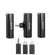 Петличный микрофон BOYA BOYALINK A2 (Type-C + Lightning+TRS 3,5 mm) для iPhone/Android/видеокамеры беспроводной, петличка для телефона (50029) 50029 фото 5