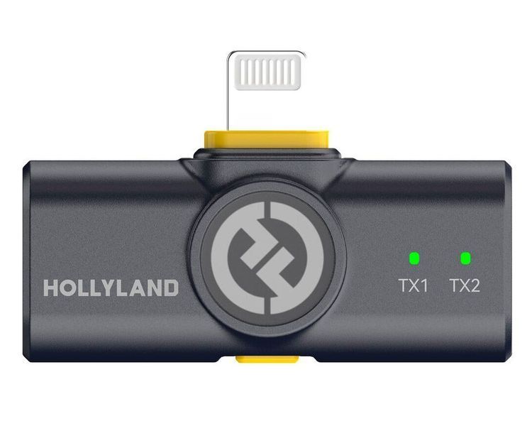 Петличный микрофон (2 шт.) Hollyland Lark M2 Duo Lightning Plug black для iPhone (с зарядным кейсом), профессиональный (52005) 52005 фото