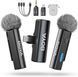 Петличный микрофон BOYA BOYALINK A2 (Type-C + Lightning+TRS 3,5 mm) для iPhone/Android/видеокамеры беспроводной, петличка для телефона (50029) 50029 фото 1