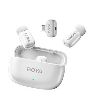Петличний мікрофон BOYA mini Type-C, 2 шт. з зарядним кейсом (для iPhone та Android), безпровідний, петличка для телефона (50046) 50046/1 фото