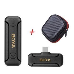 Петличний мікрофон BOYA BY-WM3T2-U1 (USB Type-C) для iPhone та Android безпровідний, петличка для телефона (+ твердий кейс) (50009) 50009 фото