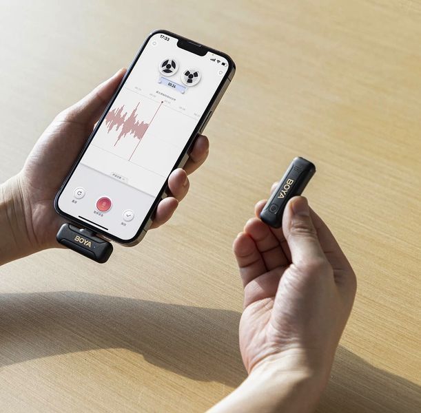 Петличний мікрофон BOYA BY-WM3T2-U1 (USB Type-C) для iPhone та Android безпровідний, петличка для телефона (+ твердий кейс) (50009) 50009 фото