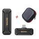 Петличний мікрофон BOYA BY-WM3T2-U1 (USB Type-C) для iPhone та Android безпровідний, петличка для телефона (+ твердий кейс) (50009) 50009 фото 1