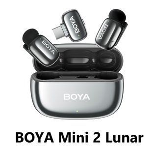 Петличний мікрофон BOYA mini 2 Lunar (USB Type-C) 2026 з зарядним кейсом для iPhone та Android безпровідний, петличка для телефона (50071) 50071 фото