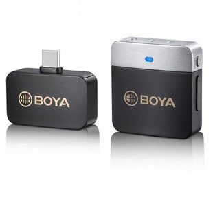 Петличний мікрофон BOYA BY-M1LV-U (USB Type-C) для iPhone та Android безпровідний, петличка для телефона (50033) 50033 фото