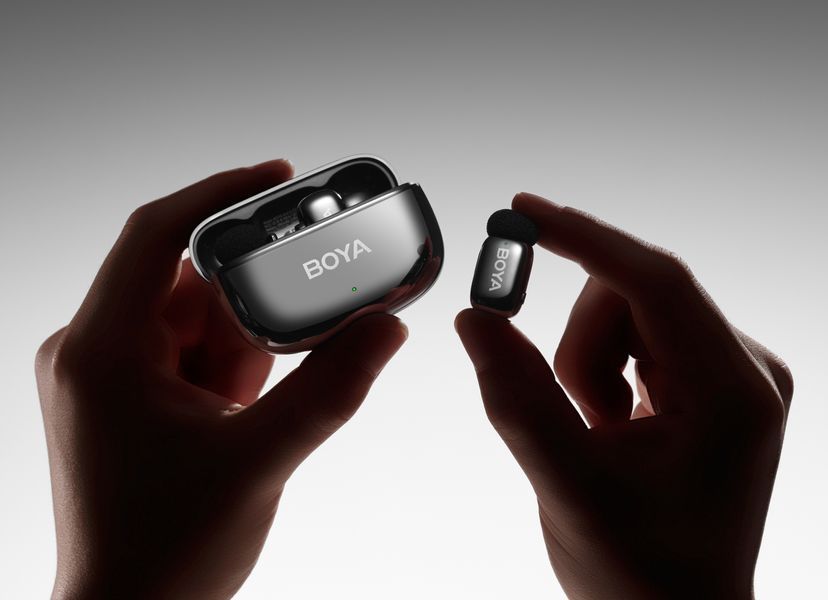 Петличний мікрофон BOYA mini 2 Lunar (USB Type-C) 2026 з зарядним кейсом для iPhone та Android безпровідний, петличка для телефона (50071) 50071 фото