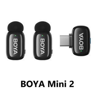Петличний мікрофон BOYA mini 2 2026 USB Type-C (2 шт.) для iPhone та Android безпровідний, петличка для телефона (50074) 50074 фото