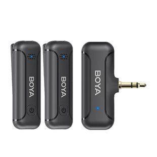 Петличний мікрофон BOYA BY-WM3T2-M2 безпровідний для камери (3,5 mm mini jack) петличка (50036) 50036 фото