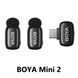 Петличный микрофон BOYA mini 2 2026 USB Type-C (2 шт.) для iPhone и Android беспроводной, петличка для телефона (50074) 50074 фото 1