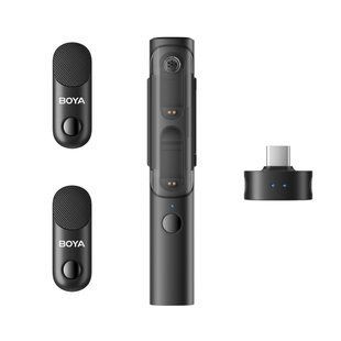 Петличний мікрофон-стік для інтерв'ю BOYA MAGIC-05 (USB Type-C) + петлична система на 2 мікрофона із зарядним кейсом (50047) 50047 фото