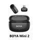 Петличный микрофон 1 шт. BOYA mini 2 (USB Type-C) 2026 с зарядным кейсом для iPhone и Android беспроводной, петличка для телефона (50075) 50075 фото 1