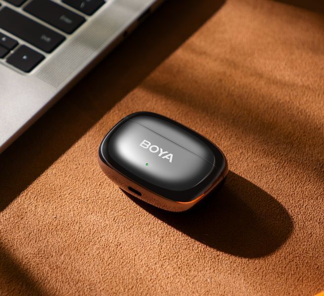 Петличный микрофон 1 шт. BOYA mini 2 Lunar (USB Type-C) 2026 с зарядным кейсом для iPhone и Android беспроводной, петличка для телефона (50076) 50076 фото