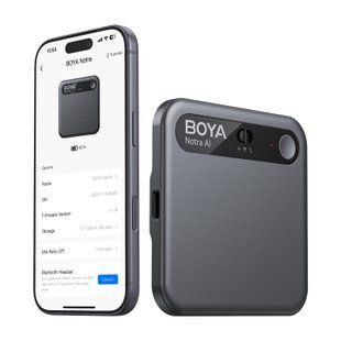 AI диктофон Boya Notra black голосовой рекордер (50091) 50091 фото
