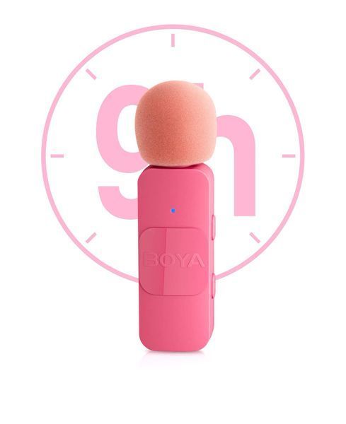 Петличний мікрофон BOYA BY-V2 Pink (Lightning) для iPhone безпровідний, петличка для телефона (50024) 50024 фото