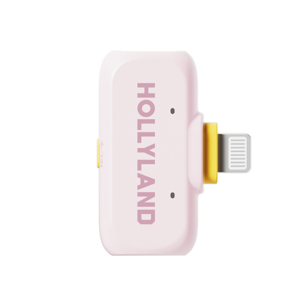 Петличний мікрофон (2 шт.) Hollyland Lark A1 Combo рожевий (Lightning + Type-C) для iPhone/ Android (із зарядним кейсом), бездротовий професійний (52019) 52019 фото