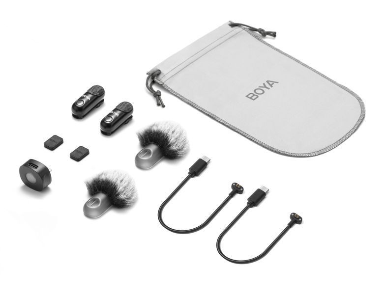 Петличний мікрофон BOYA MAGIC-06 (USB Type-C) петлична система на 2 мікрофона для iPhone/Android/ноутбука (50049) 50049 фото