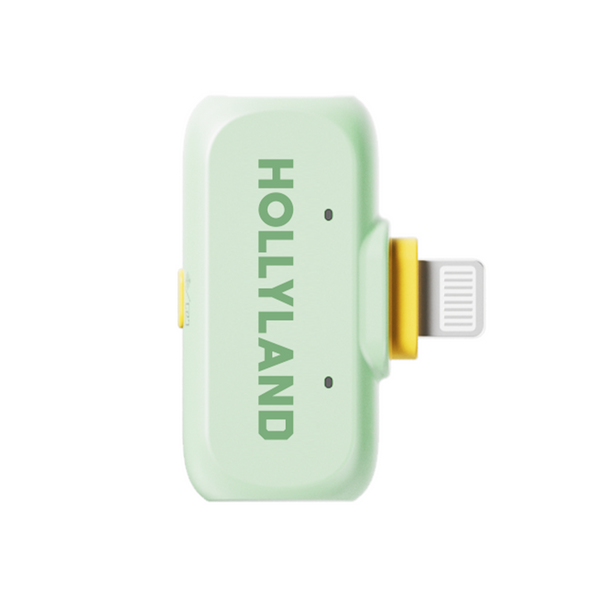Петличний мікрофон (2 шт.) Hollyland Lark A1 Combo зелений (Lightning + Type-C) для iPhone/ Android (із зарядним кейсом), бездротовий професійний (52020) 52020 фото