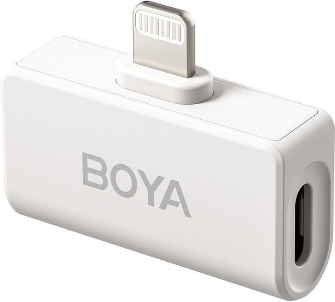 Петличный микрофон BOYA Omic-D white (Lightning) для iPhone беспроводной, петличка для телефона (50027) 50027 фото