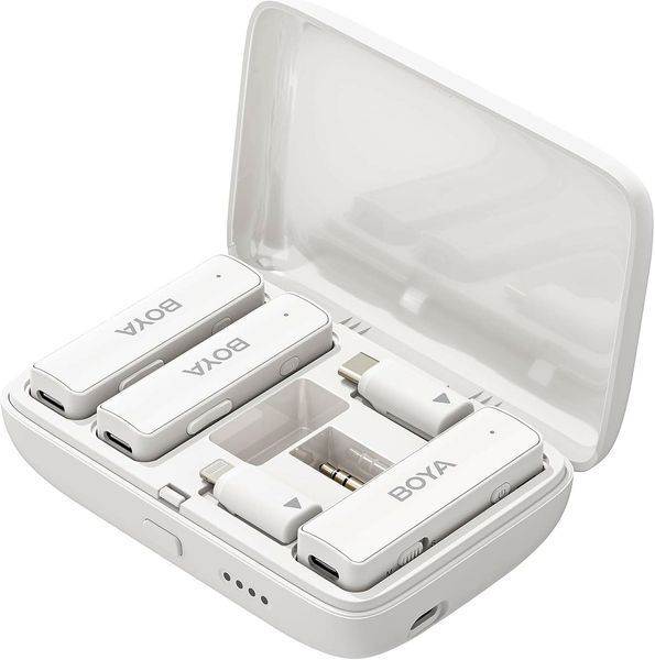 Петличный микрофон BOYA BOYALINK white для iPhone/Android/видеокамеры беспроводной, петличка для телефона (50028) 50028 фото