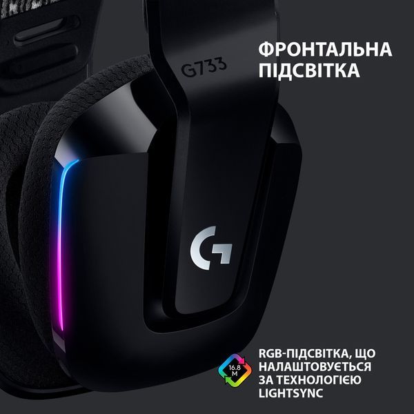 Ігрова гарнітура Logitech G733 (Black) 981-000864 (90004) 90004 фото
