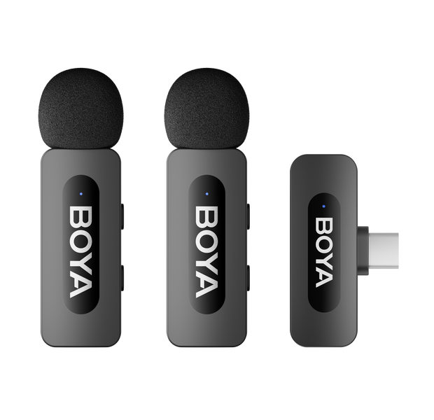 Петличный микрофон BOYA BY-V20 с зарядным кейсом (USB Type-C) для iPhone и Android беспроводной, петличка для телефона (50038) 50038 фото