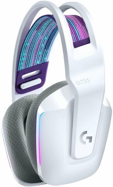 Ігрова гарнітура Logitech G733 Lightspeed Wireless RGB Gaming Headset (White) 981-000883 (90005) 90005 фото