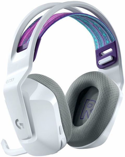 Ігрова гарнітура Logitech G733 Lightspeed Wireless RGB Gaming Headset (White) 981-000883 (90005) 90005 фото