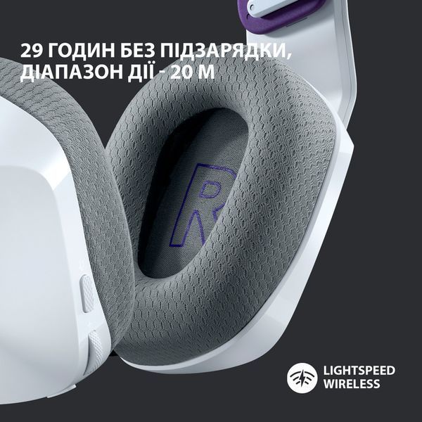 Ігрова гарнітура Logitech G733 Lightspeed Wireless RGB Gaming Headset (White) 981-000883 (90005) 90005 фото