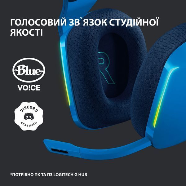 Ігрова гарнітура Logitech G733 Lightspeed Wireless RGB Gaming Headset (Blue) 981-000943 (90006) 90006 фото