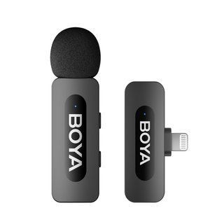 Петличний мікрофон BOYA BY-V1 (Lightning) для iPhone безпровідний, петличка для телефона (50001) 50001 фото