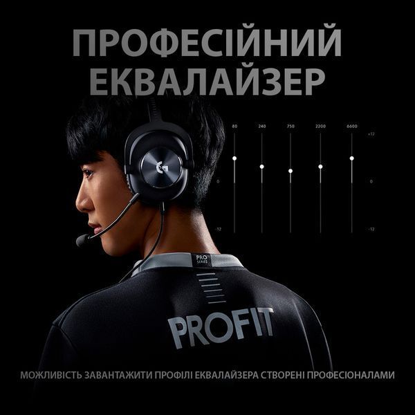 Ігрова гарнітура Logitech G Pro X USB (Black) 981-000818 (90007) 90007 фото
