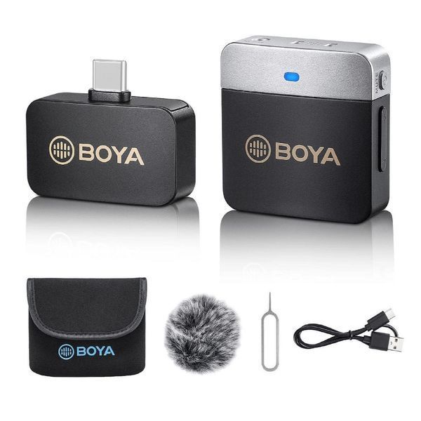 Петличний мікрофон BOYA BY-M1V3 (USB Type-C) для iPhone та Android безпровідний, петличка для телефона (50011) 50011 фото