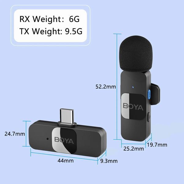 Петличный микрофон BOYA BY-V10 (USB Type-C) для iPhone и Android беспроводной, петличка для телефона (50002) 50002 фото