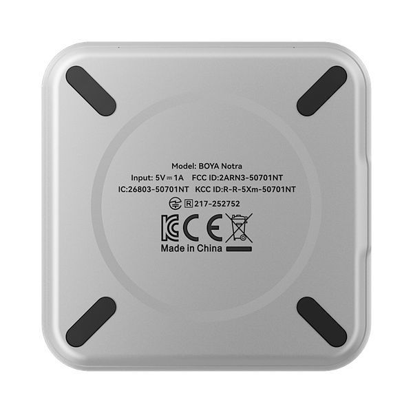 AI-диктофон BOYA Notra Silver с транскрипцией, записью звонков и Bluetooth, 64 ГБ (50088) 50088 фото